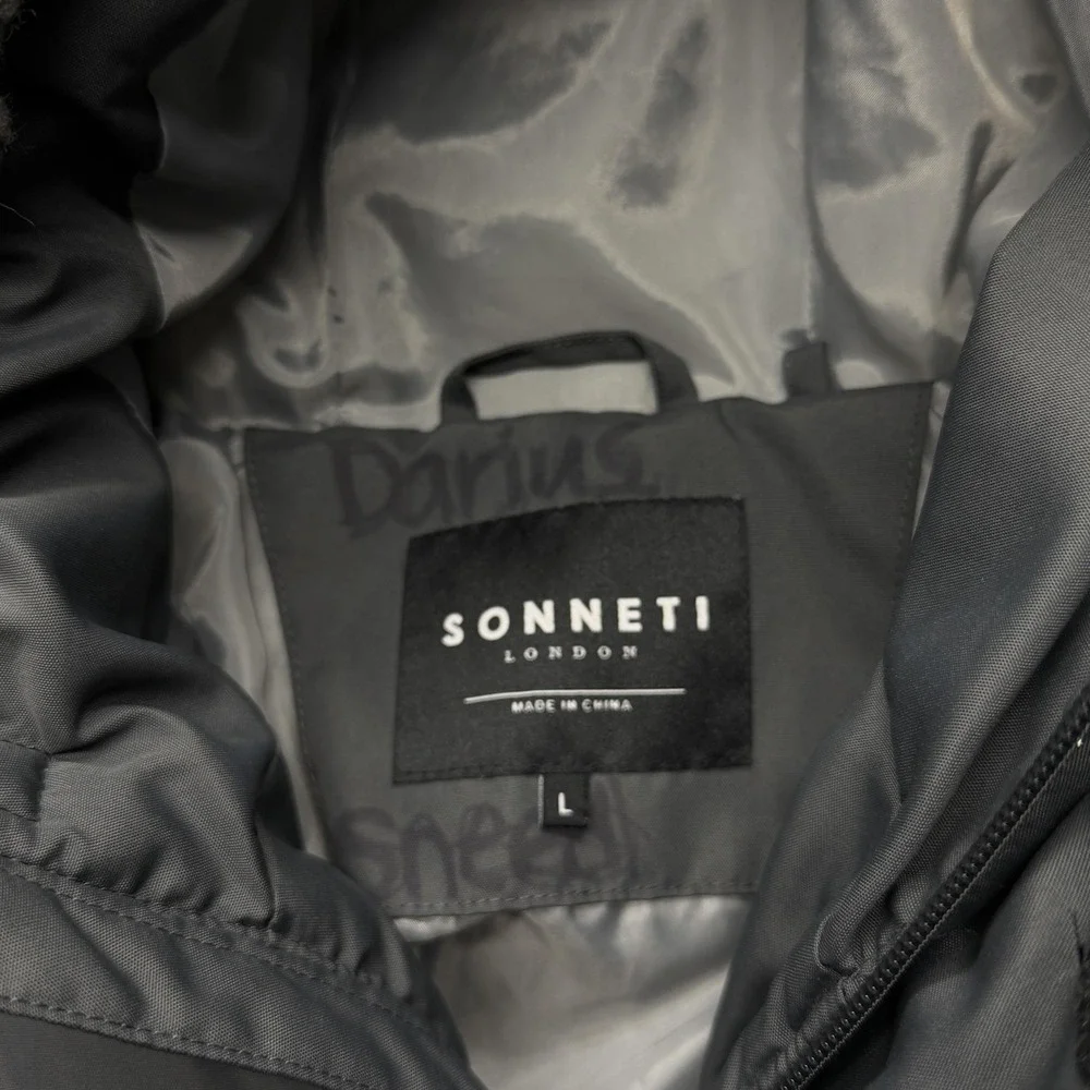 Sonneti Jacket Youth Large Gray Puffer Hooded Faux‎ Fur Insulated Winter Coat